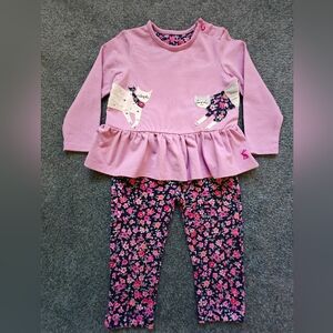 Joules Girl's Leggings Set 12-18 months